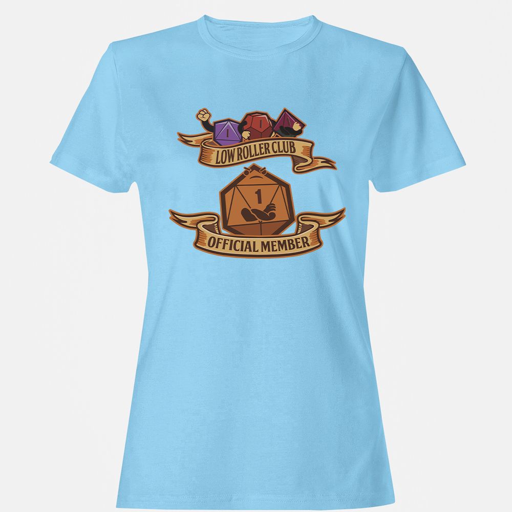 Low Roller Club Women's T-Shirt - Light Blue - 8