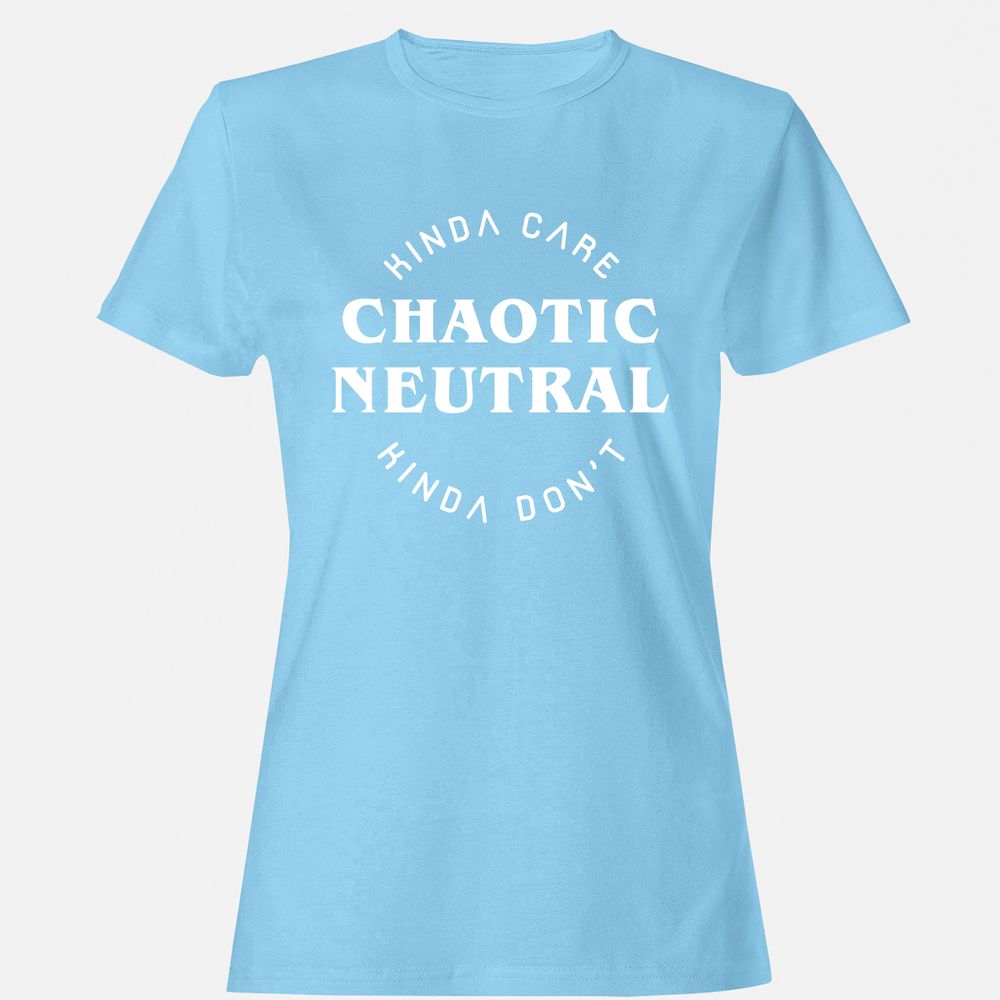 Chaotic Neutral Women's T-Shirt - Light Blue - 8