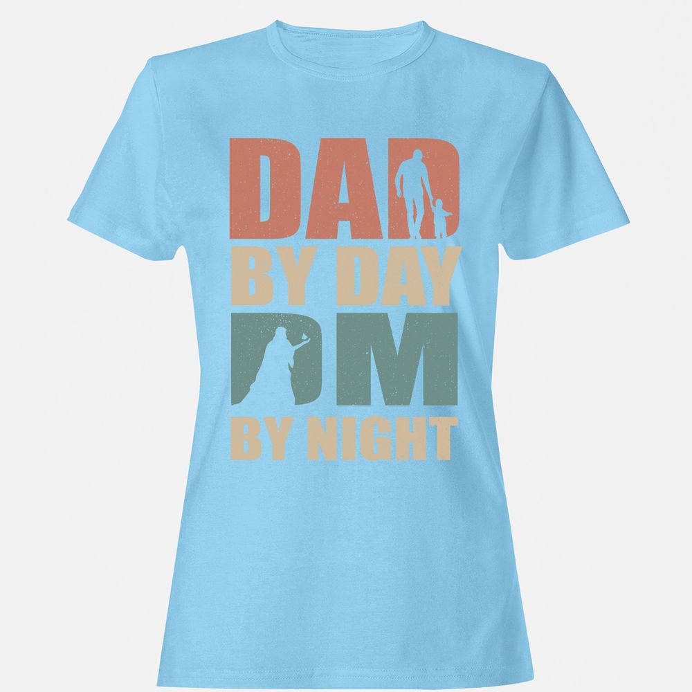 Dad By Day DM By Night - Light Blue - 8