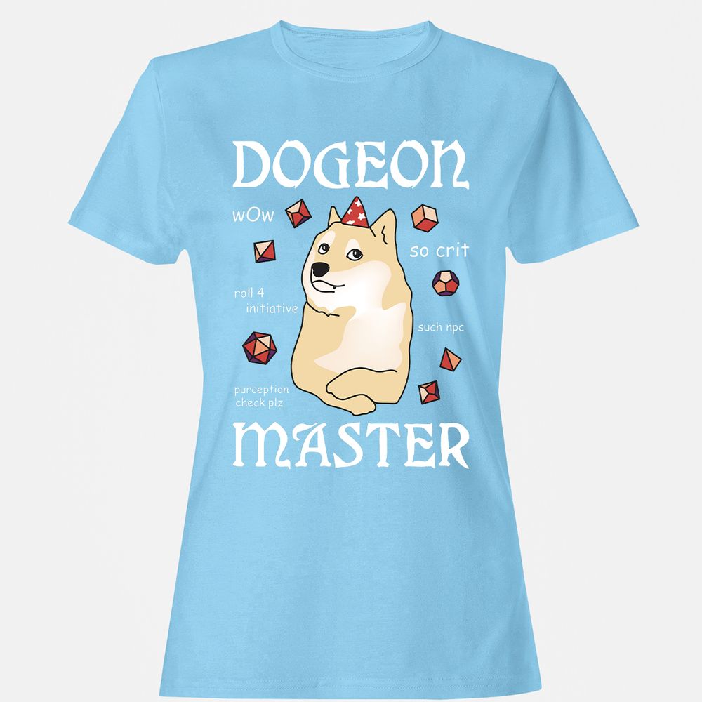Dogeon Master Women's T-Shirt - Light Blue - 8