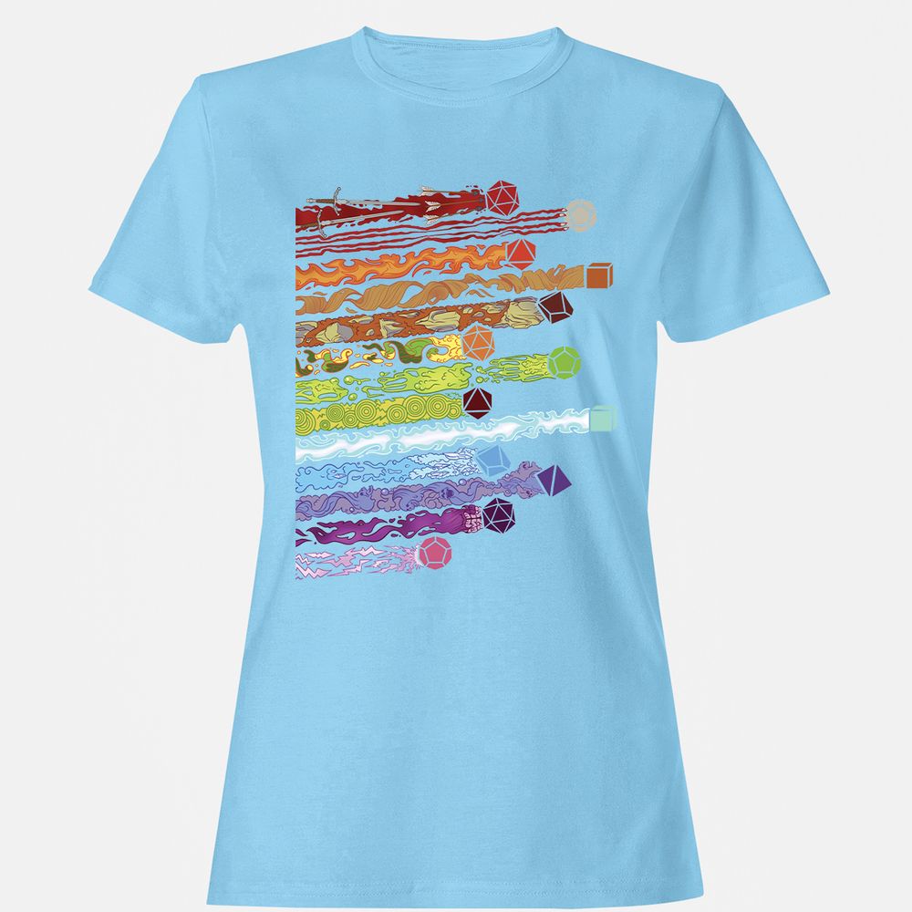 Damage Dices Women's T-Shirt - Light Blue - 8