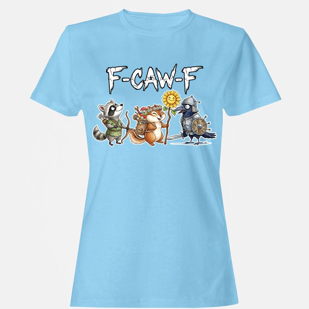 F-CAW-F Adventuring party Women's T-Shirt - Light Blue - 8