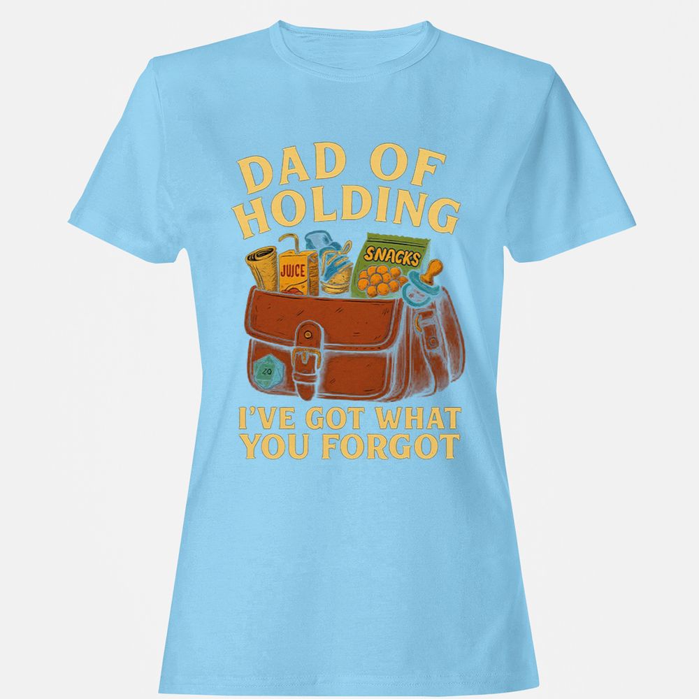 Dad Of Holding Women's T-Shirt - Light Blue - 8