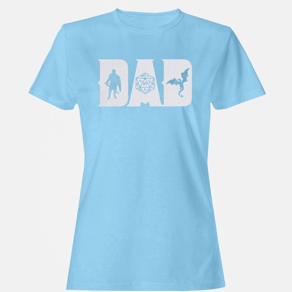 Dad Fathers Day Women's T-Shirt - Light Blue - 8
