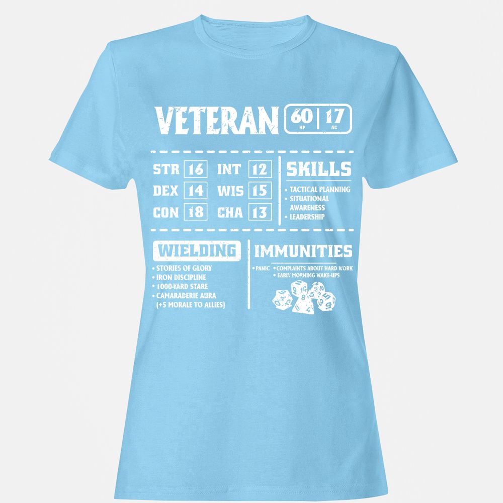 Veteran New Ver. Women's T-Shirt - Light Blue - 8