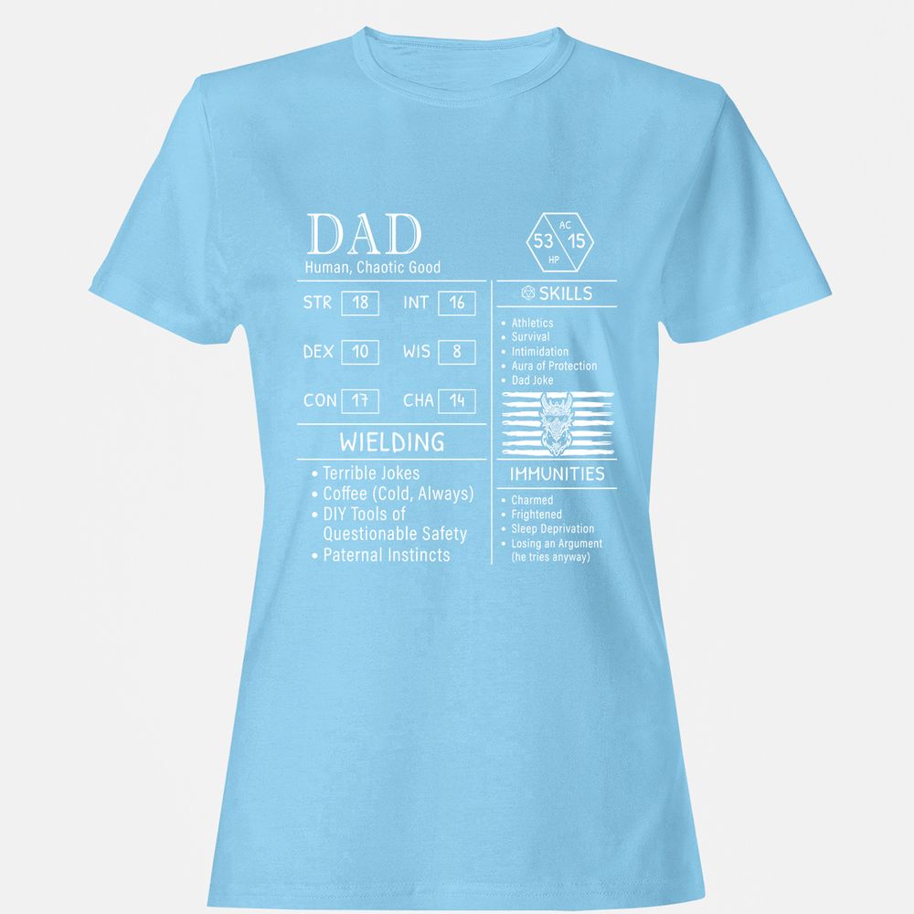 Dad Stats New - Light Blue - 8