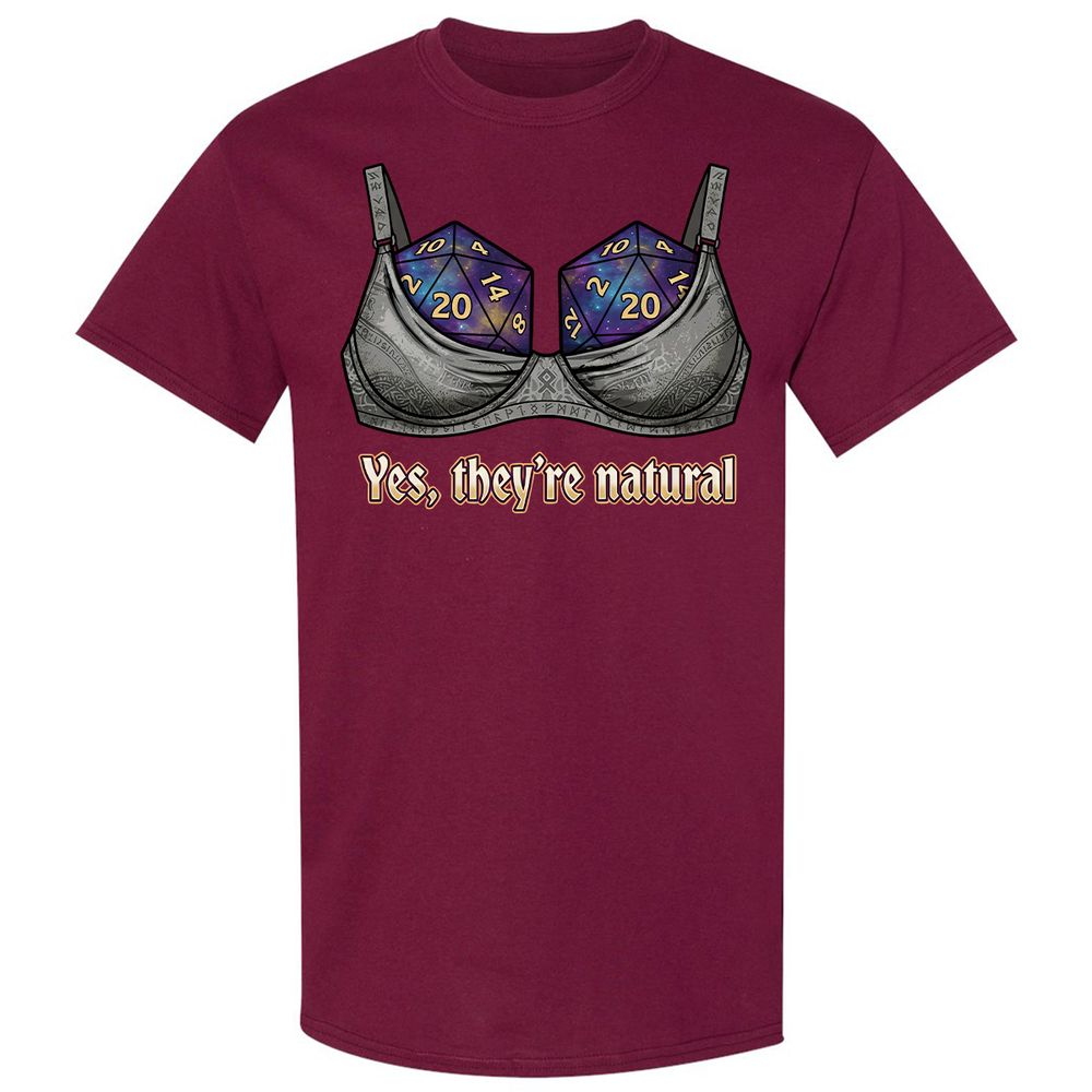 They Are Natural Nat20 Classic Unisex T-Shirt - Maroon - 8