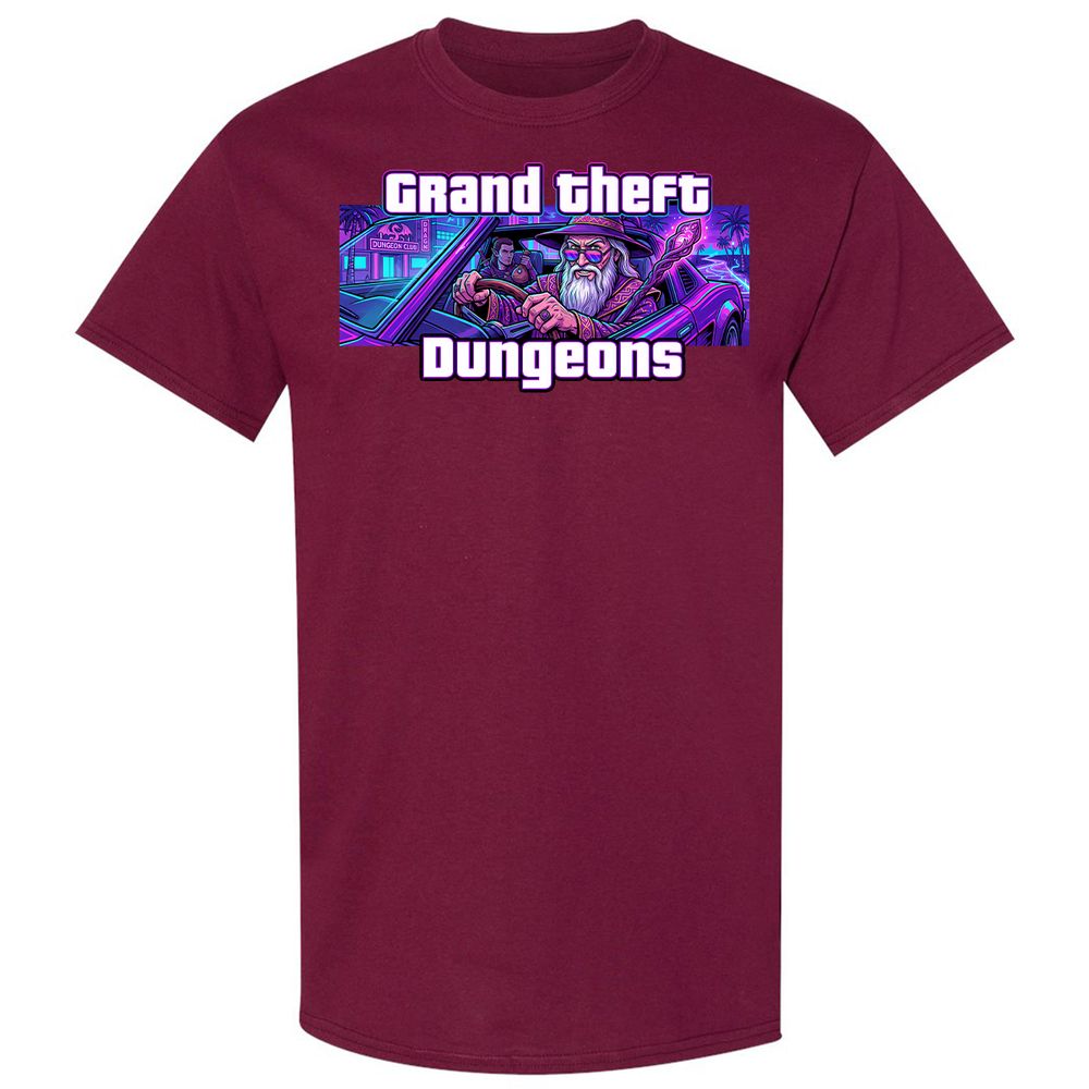 Grand Theft Dungeons Miami - Maroon - 8
