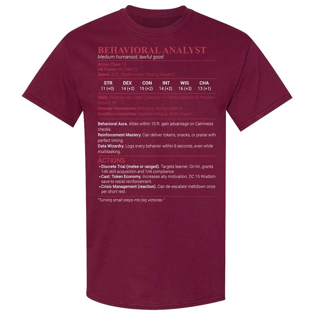 Behavioral Analyst - Maroon - 8