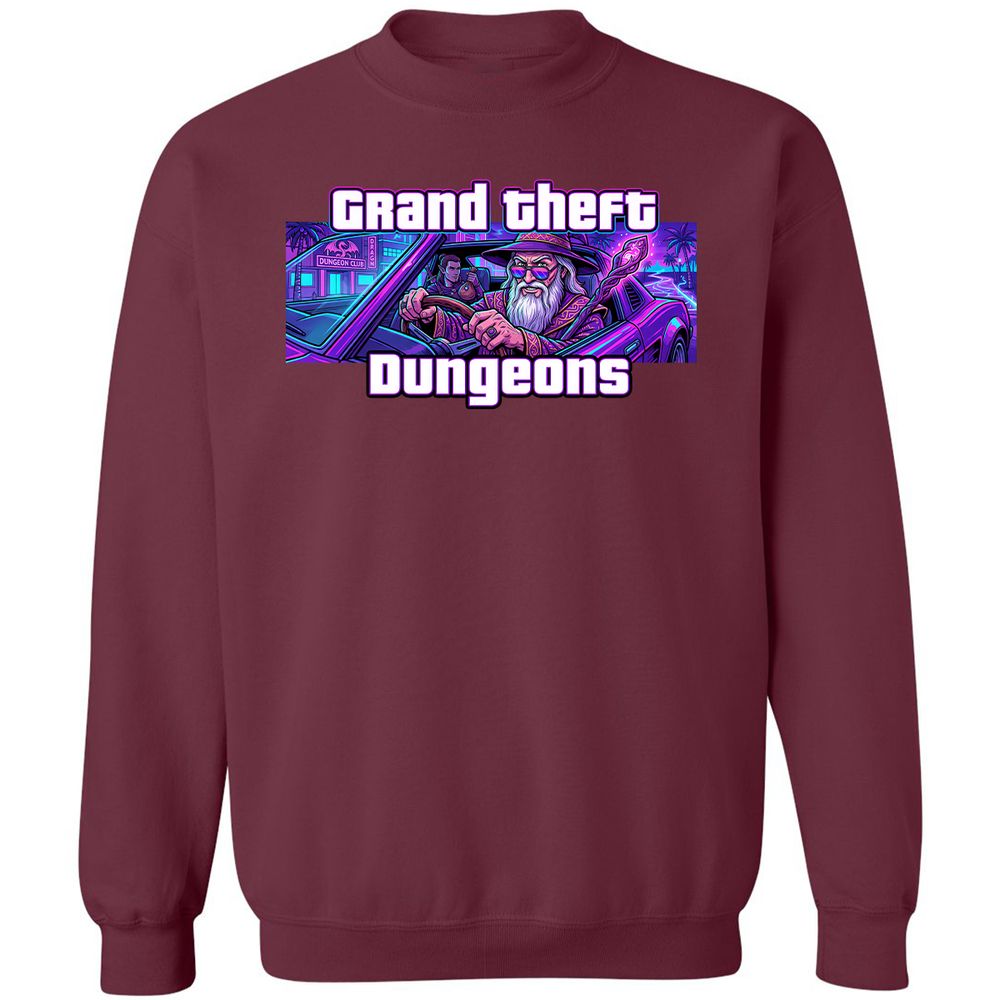 Grand Theft Dungeons Miami - Maroon - 8