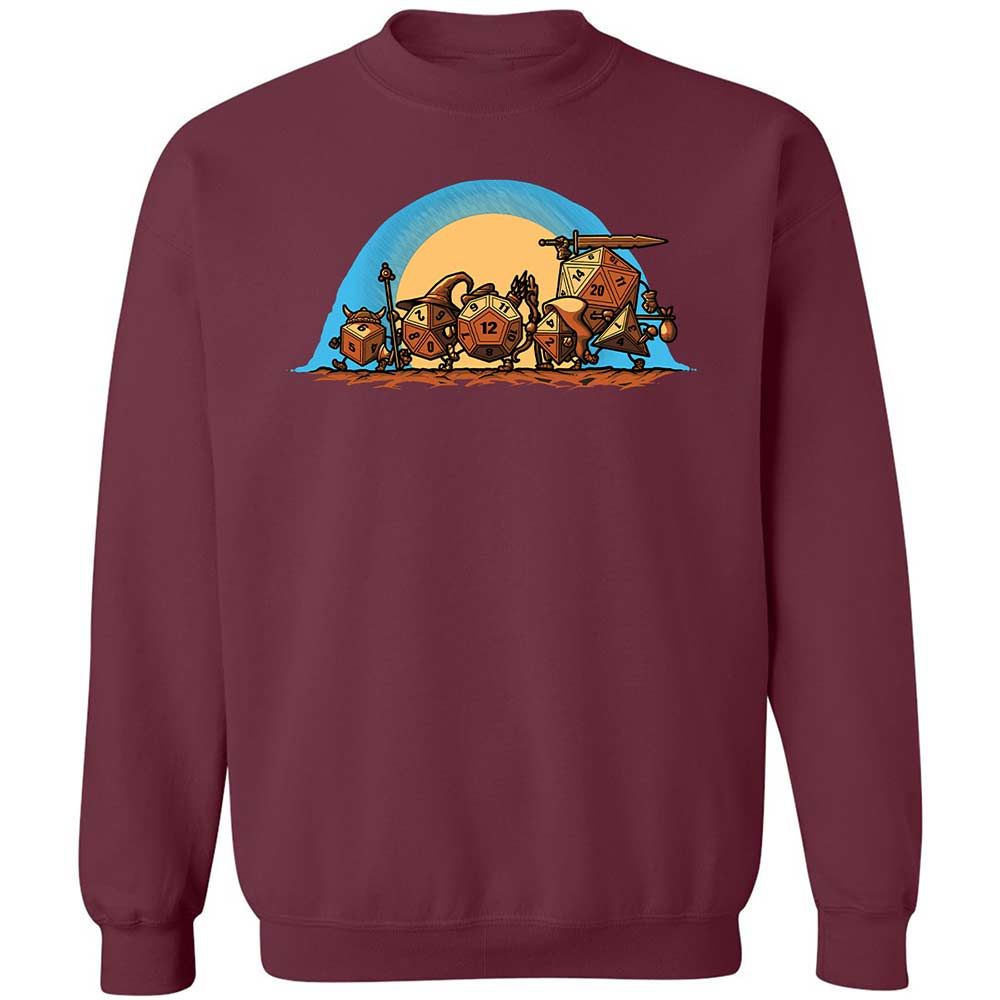 The Fellowship Of The Dice Classic Unisex Sweatshirt - Maroon - 8