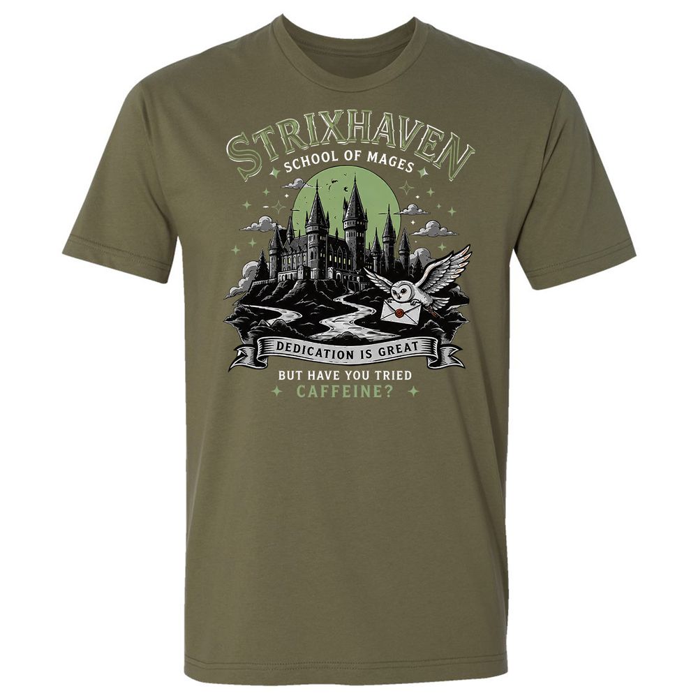 Strixhaven - School Of Mages Premium Unisex T-Shirt - Military Green - 8
