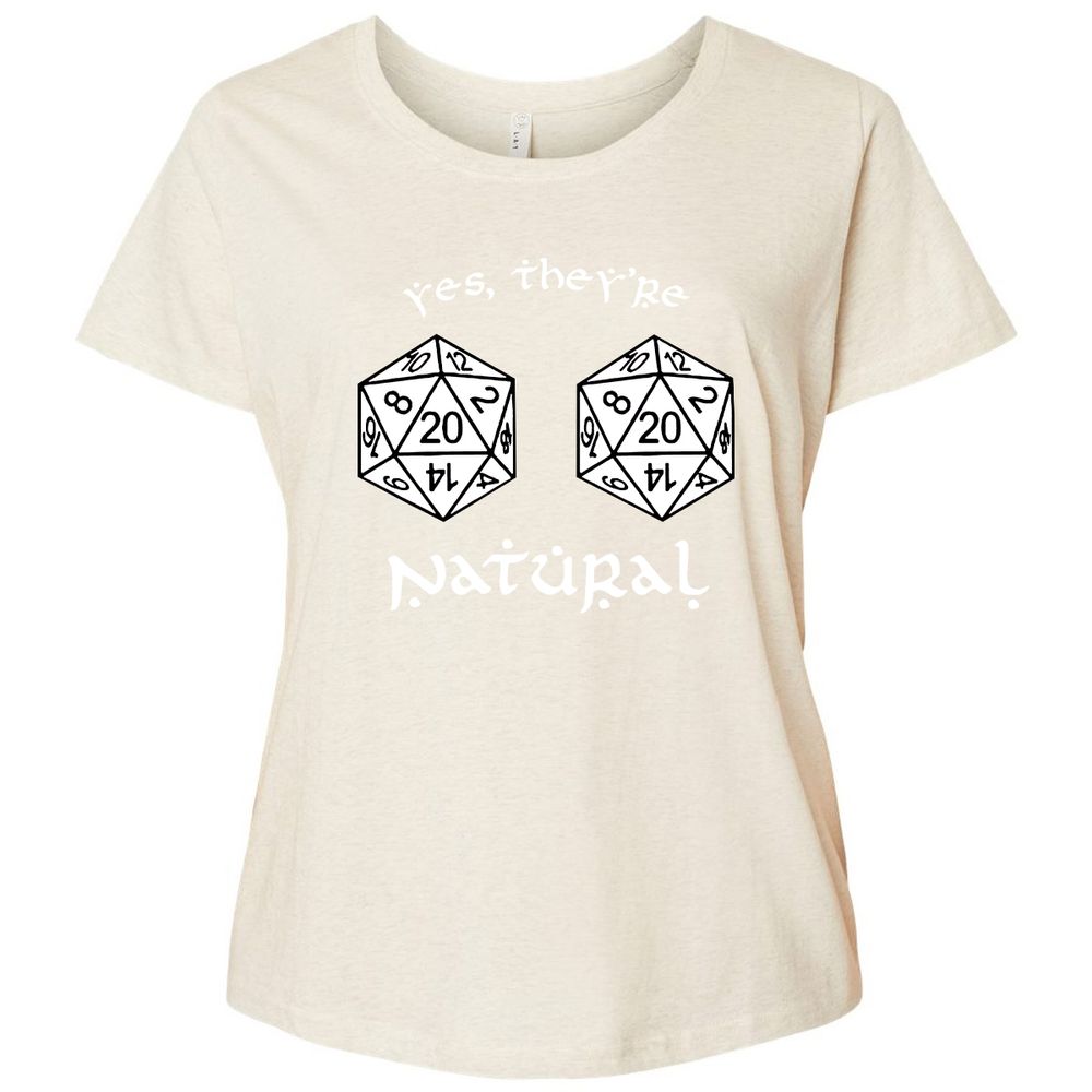 They Are Natural Ladies Curvy Jersey - Natural Heather - 8