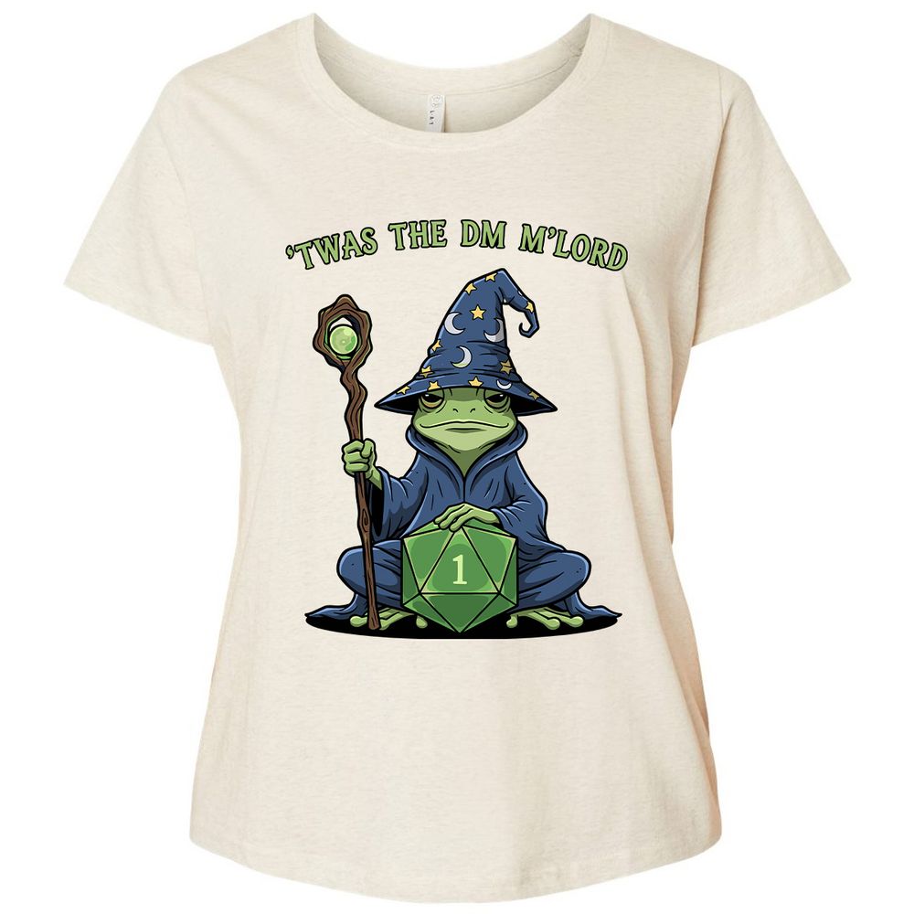 Twas the DM M’lord Ladies Curvy Jersey - Natural Heather - 8