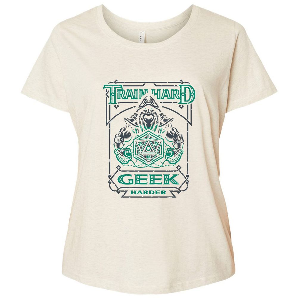 Train Hard, Geek Harder - Natural Heather - 8