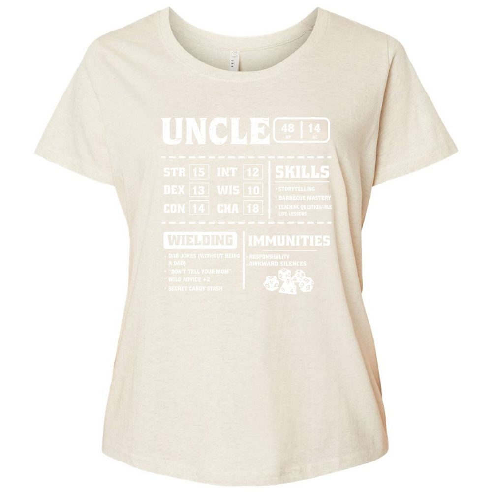 Uncle Stats Ladies Curvy Jersey - Natural Heather - 8