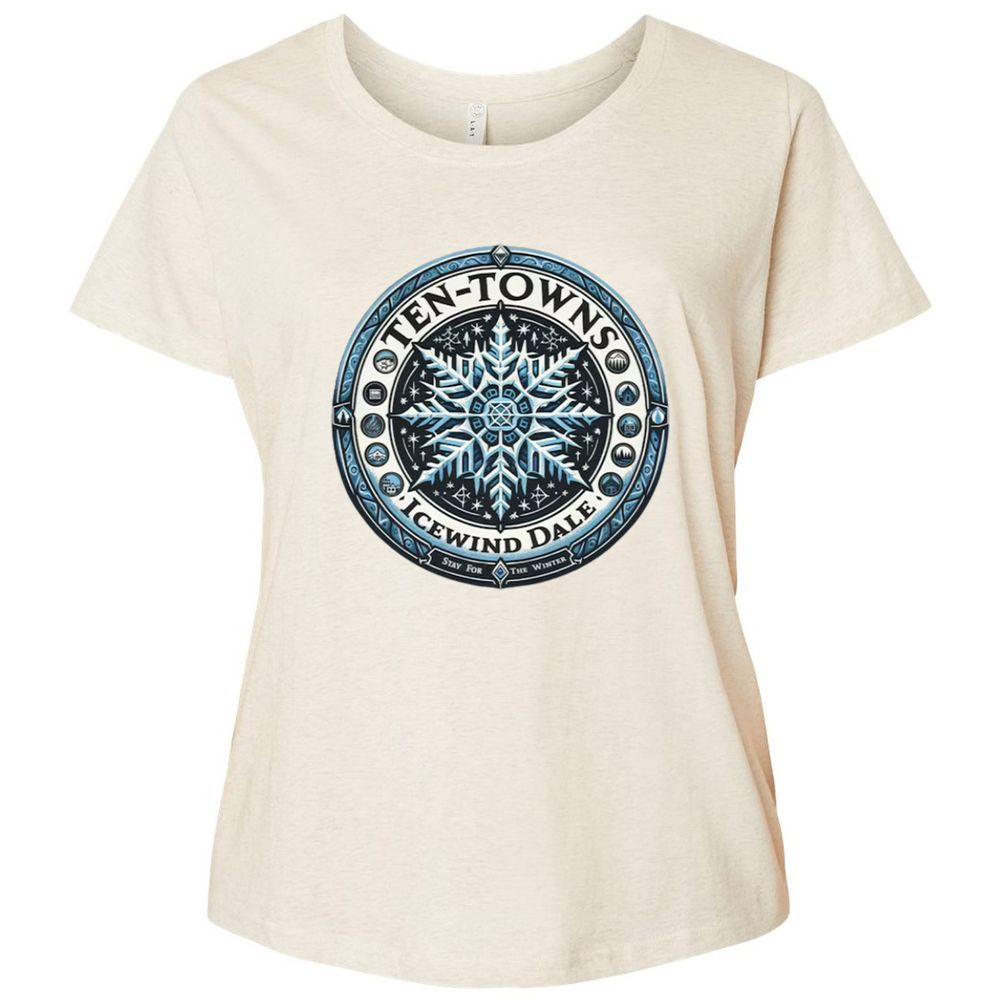 Ten-Towns Icewind Dale Ladies Curvy Jersey - Natural Heather - 8