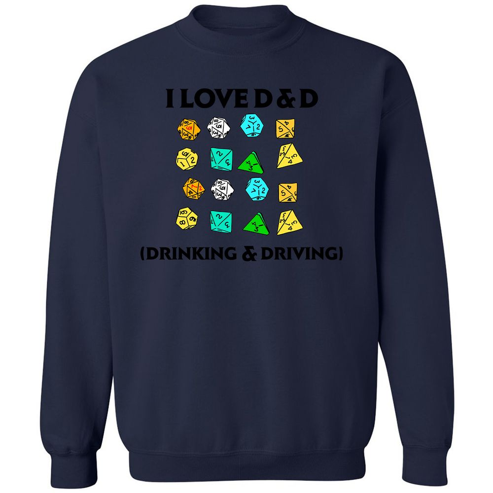 Drinking & Driving Classic Unisex Sweatshirt - Navy - 8