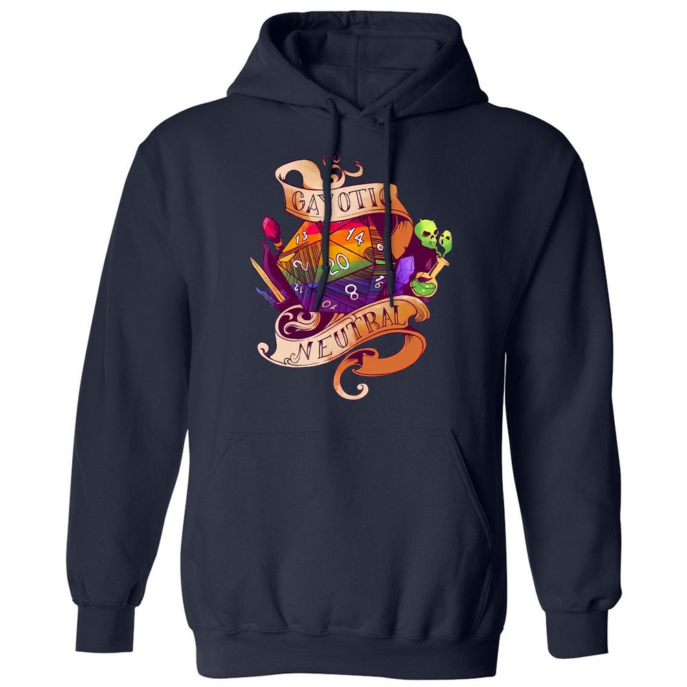 Gayotic Neutral Classic Unisex Hoodie - Navy - 8