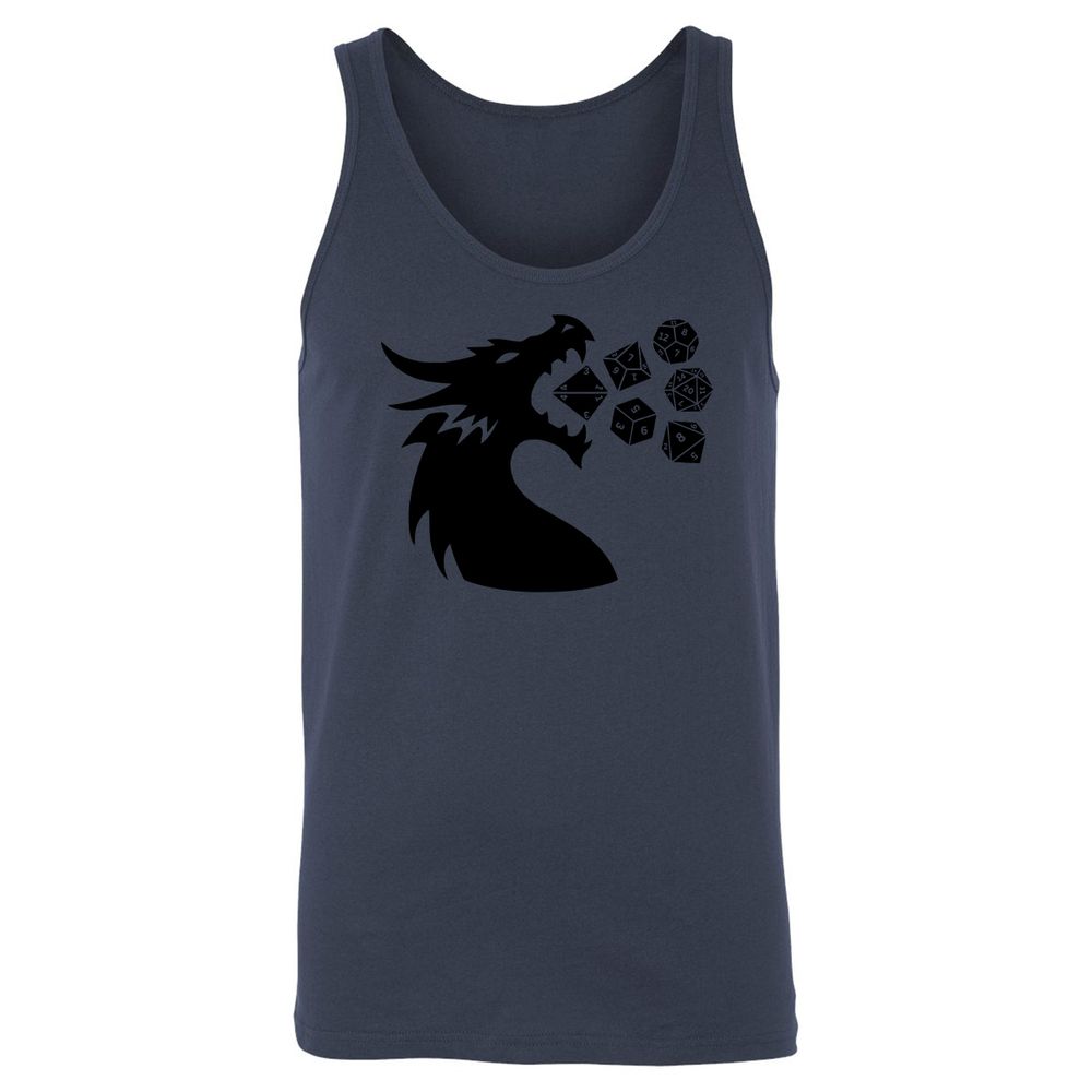 Pac And Dragon Unisex Jersey Tank - Navy - 8