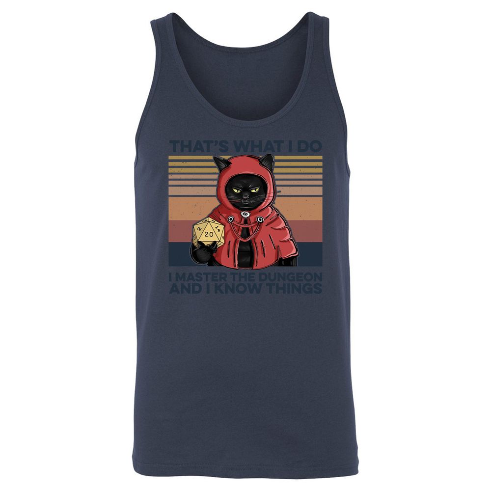 I Master The Dungeons Unisex Jersey Tank - Navy - 8