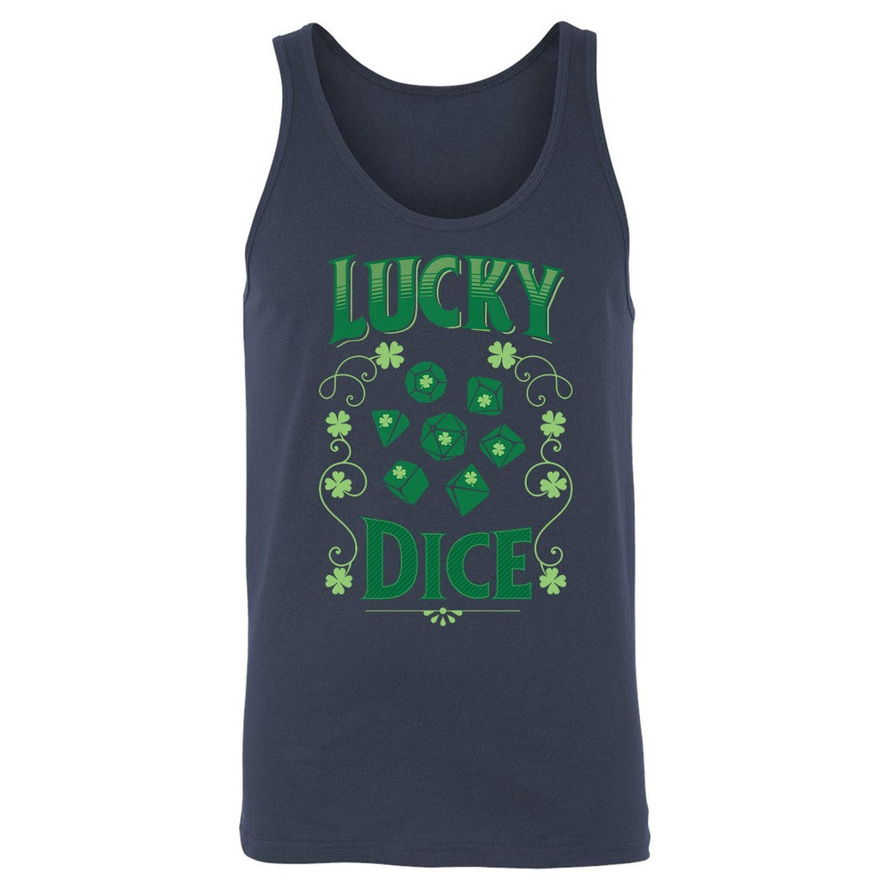 Lucky Dice Unisex Jersey Tank - Navy - 8