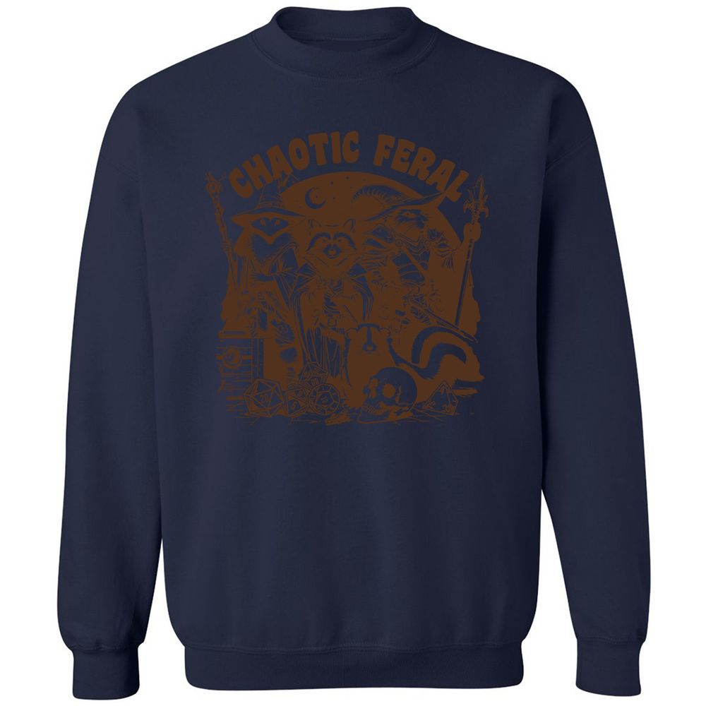 DND Inspired Raccoon Opossum Chaotic Feral - Navy - 8