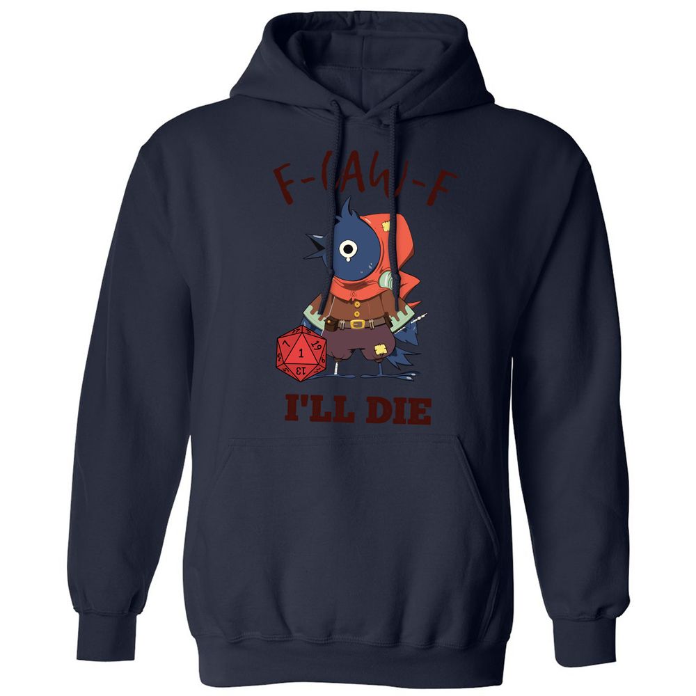 Classic Unisex Hoodie - White - Navy - 8