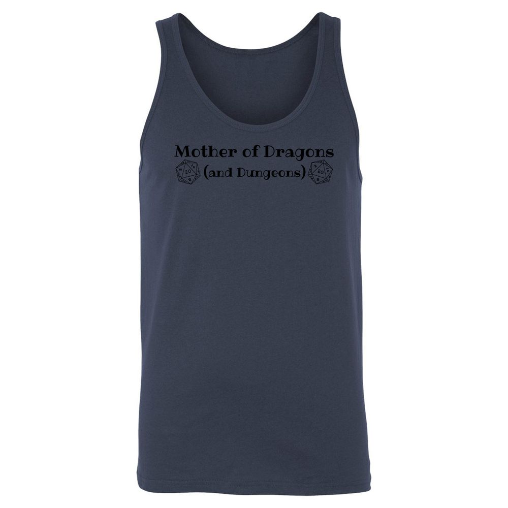 Mother Of Dragons Unisex Jersey Tank - Navy - 8