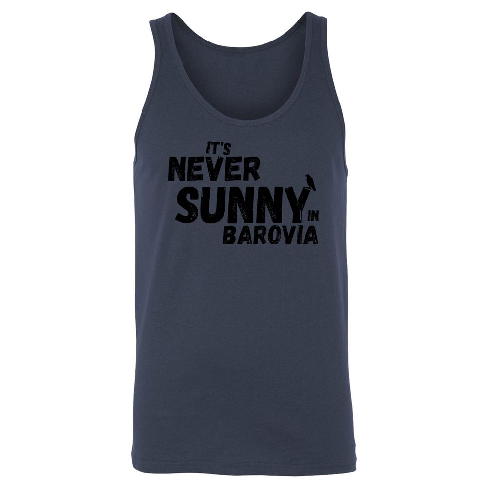 It's Never Sunny In Barovia Unisex Jersey Tank - Navy - 8