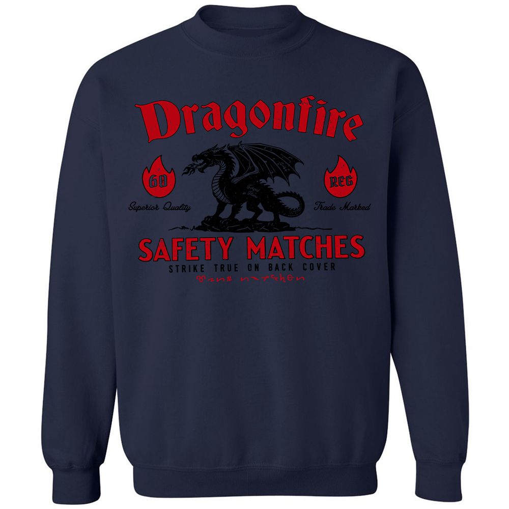 Dragonfire Classic Unisex Sweatshirt - Navy - 8