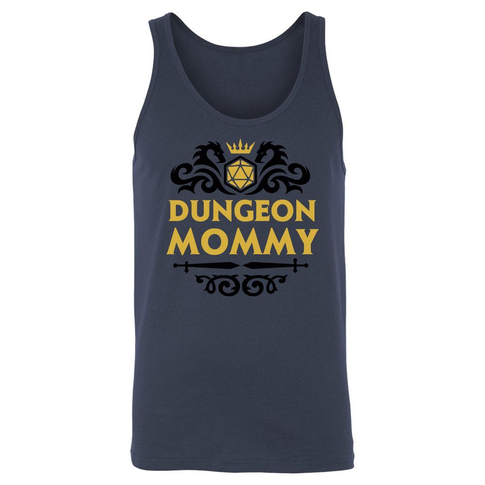 Dungeon Mommy Unisex Jersey Tank - Navy - 8