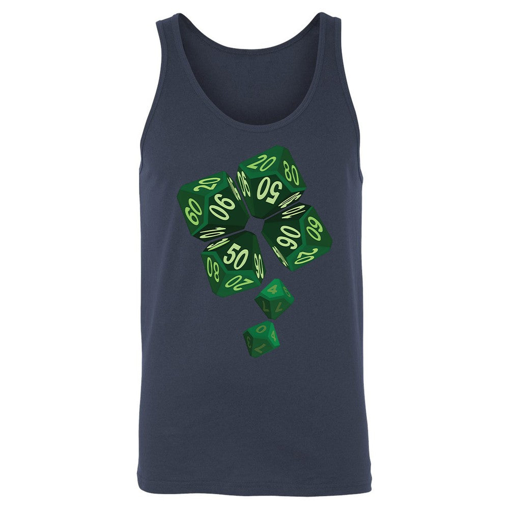 Dice Clover Unisex Jersey Tank - Navy - 8