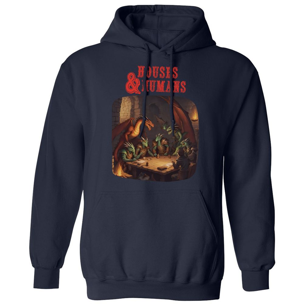 Houses And Humans Classic Unisex Hoodie - Navy - 8