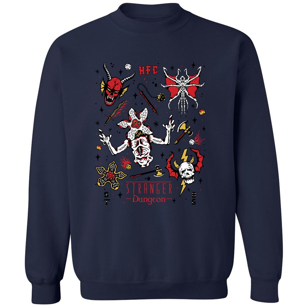 STRANGER DUNGEON Classic Unisex Sweatshirt - Navy - 8