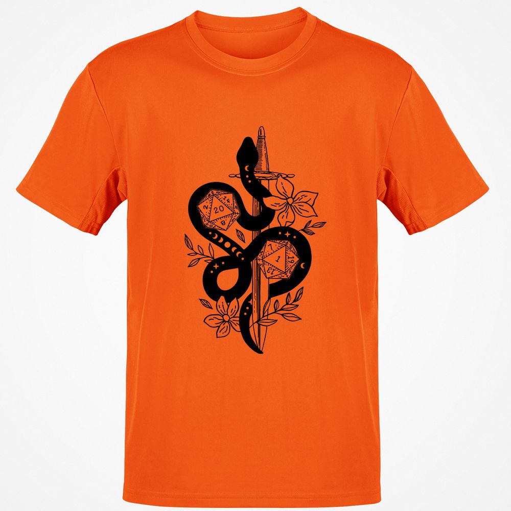 D20 Snake and Sword - Orange - 8