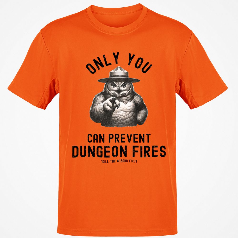 Only You Can Prevent Dungeon Fires Classic Unisex T-Shirt - Orange - 8