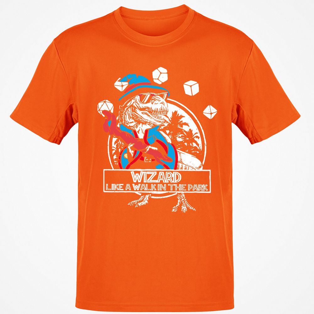 Wizard Like The Walk In The Park Classic Unisex T-Shirt - Orange - 8