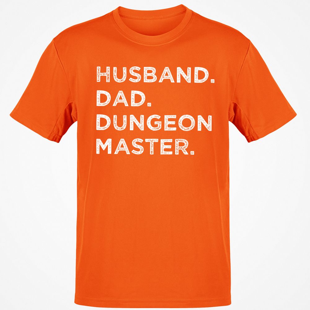 Husband Dad Dungeon Master Classic Unisex T-Shirt - Orange - 8