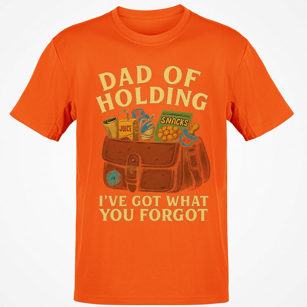 Dad Of Holding Classic Unisex T-Shirt - Orange - 8