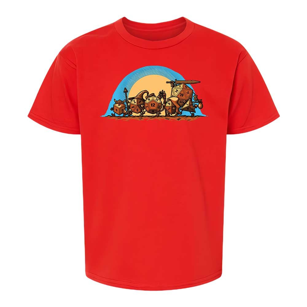 The Fellowship Of The Dice Kids T-Shirt - Red - 8