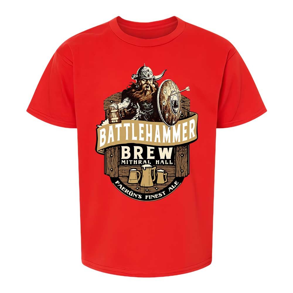 Battlehammer Brew Kids T-Shirt - Red - 8