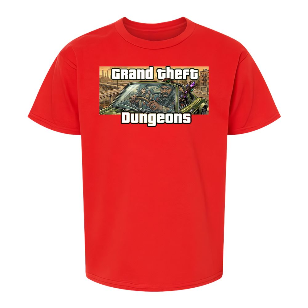 Grand Theft Dungeons Kids T-Shirt - Red - 8