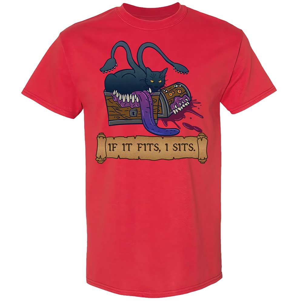 If It Fits I Sits Classic Unisex T-Shirt - Red - 8