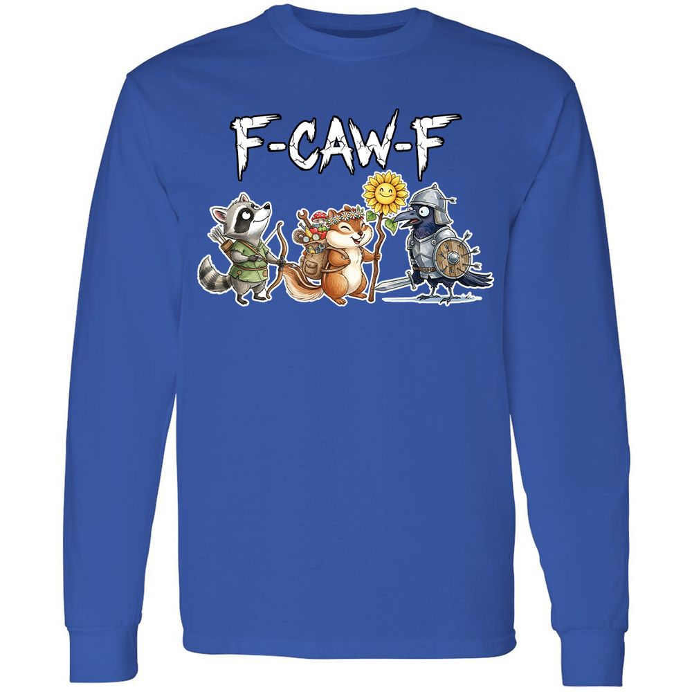 F-CAW-F Adventuring party Long Sleeve T-Shirt - Royal - 8