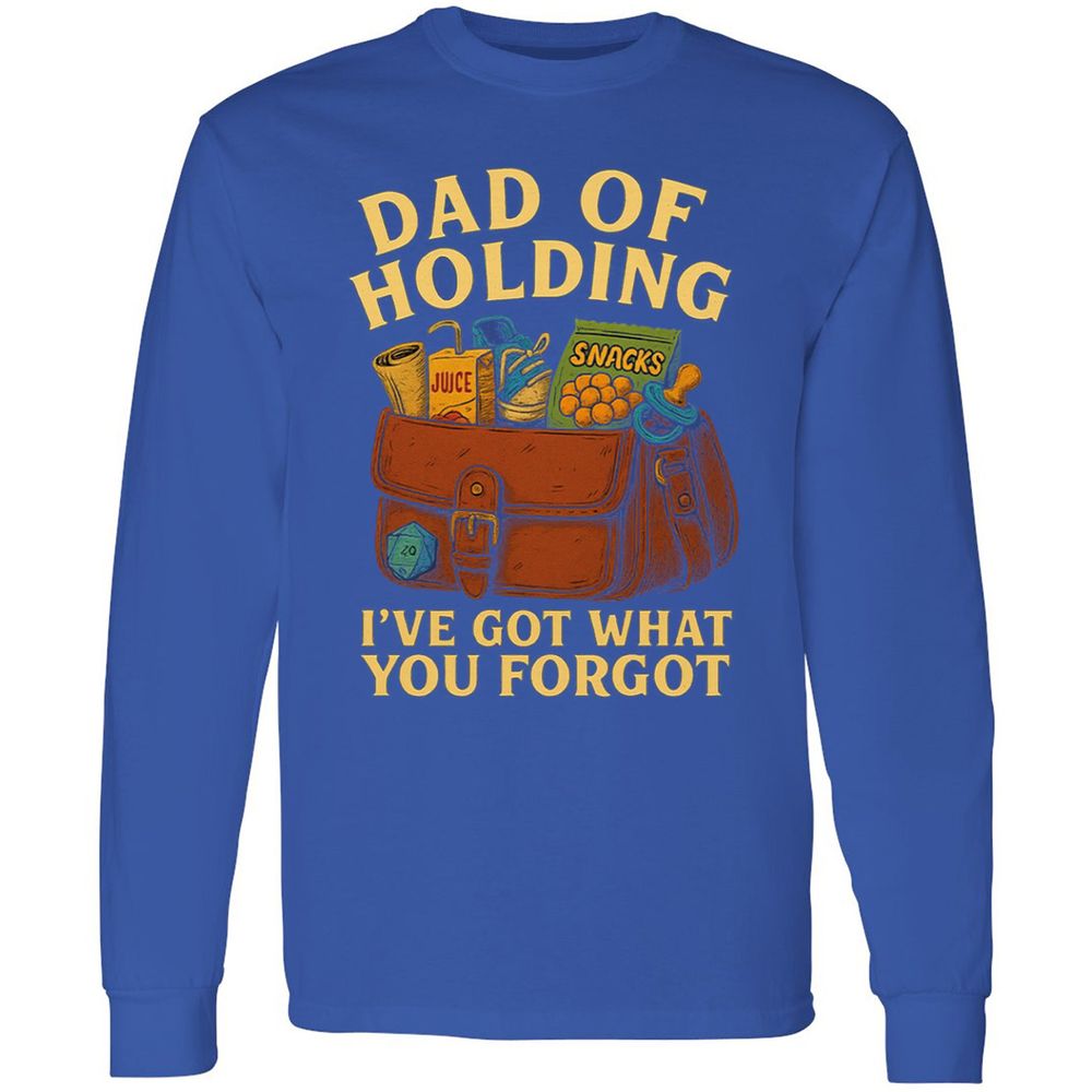Dad Of Holding Long Sleeve T-Shirt - Royal - 8