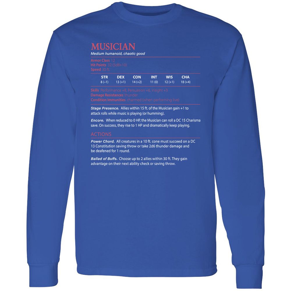 Musician Stats - Royal - 8