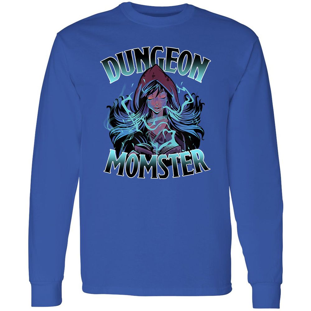 Dungeon Momster Long Sleeve T-Shirt - Royal - 8