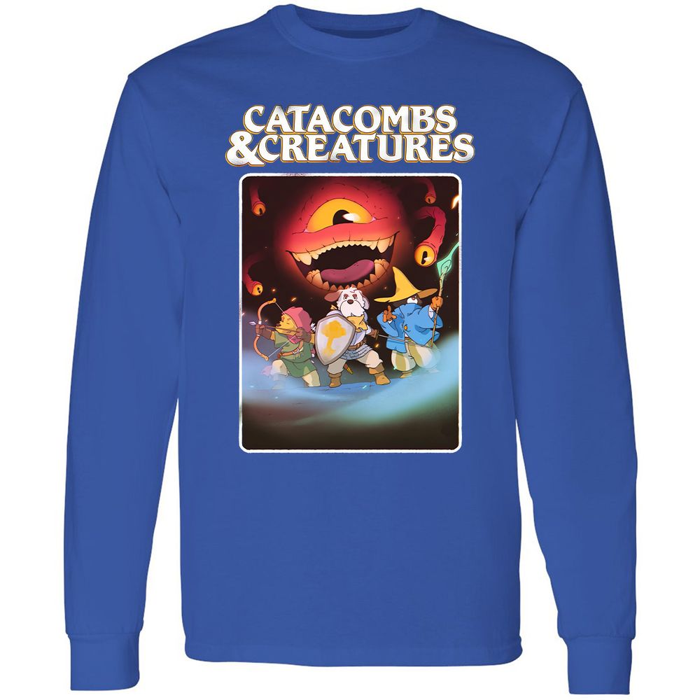 Catacombs & Creatures Long Sleeve T-Shirt - Royal - 8