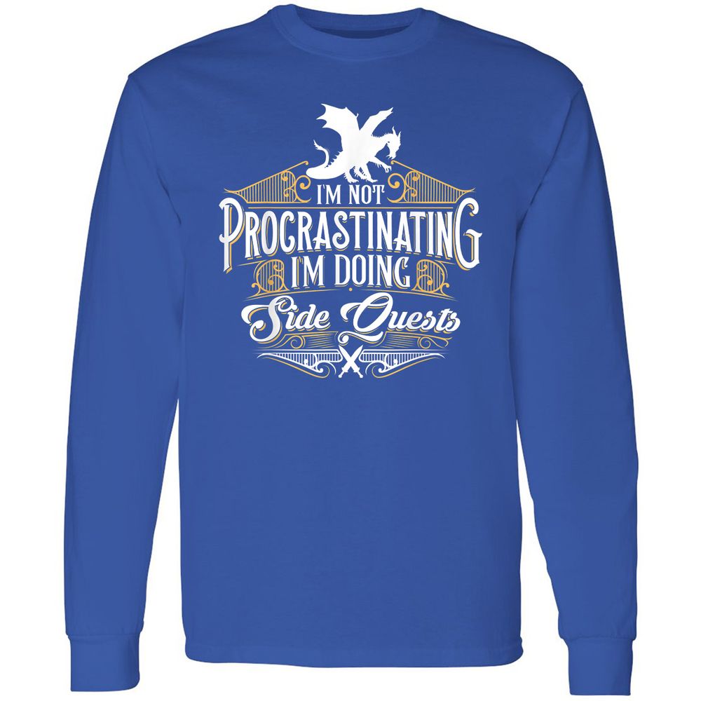 I'm Doing Side Quests Long Sleeve T-Shirt - Royal - 8
